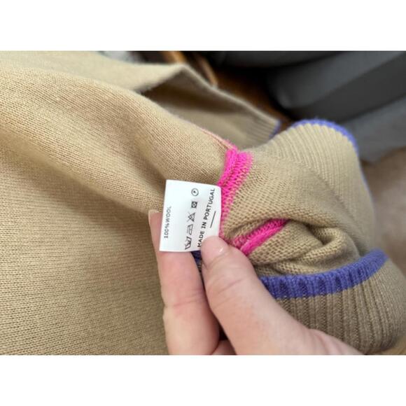 Vilagallo Beige Wool Sweater - Picture 3 of 5